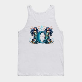 Mermaid Alphabet The Letter C Tank Top